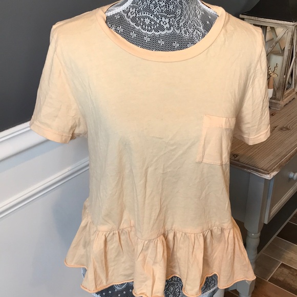 Truly Madly Deeply Peach Flared Tee - Picture 2 of 8